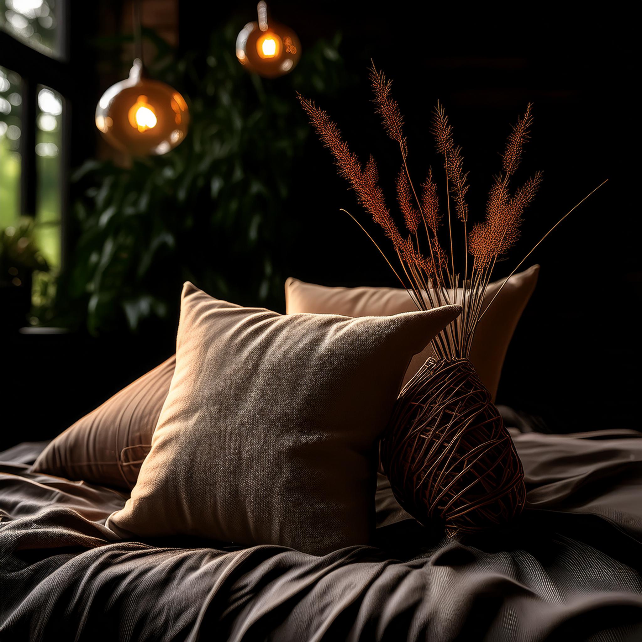 Firefly hyper-realistic photography of some DIY pillowcases; DIY; decor; pillow; room; bed 12143